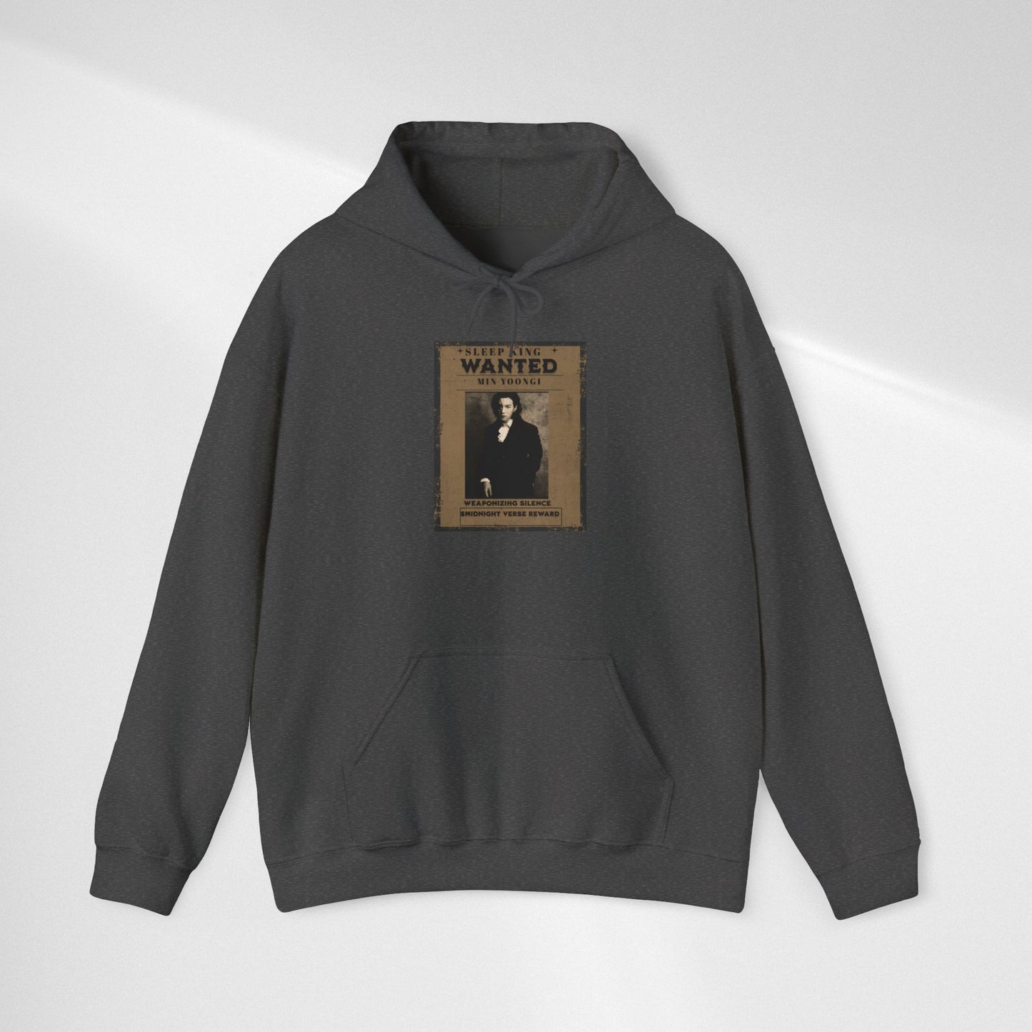 Suga Wanted Poster Hoodie — Vintage 'Wanted' Photo Sweatshirt