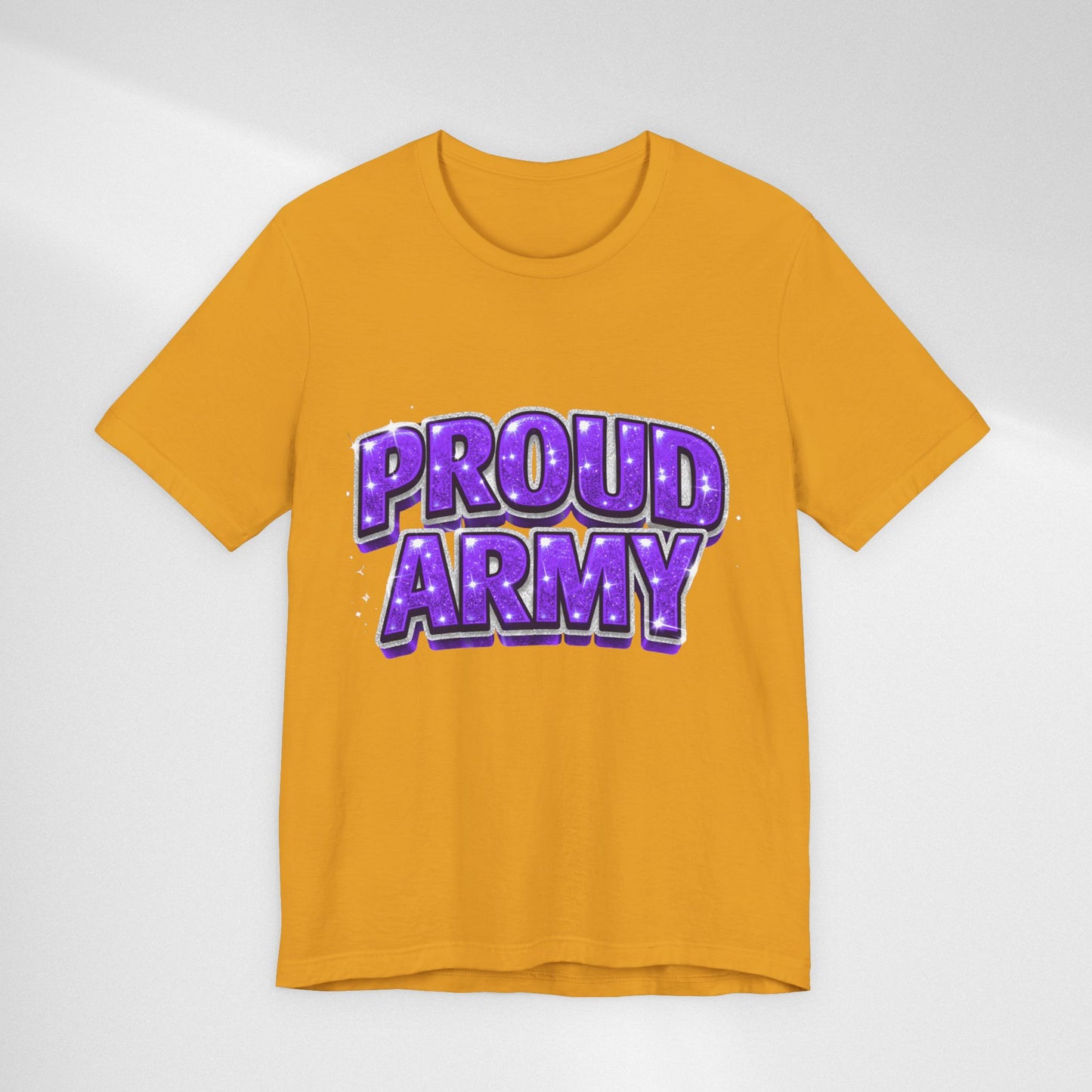 Proud Army T-Shirt — Bold Purple BTS Support Tee