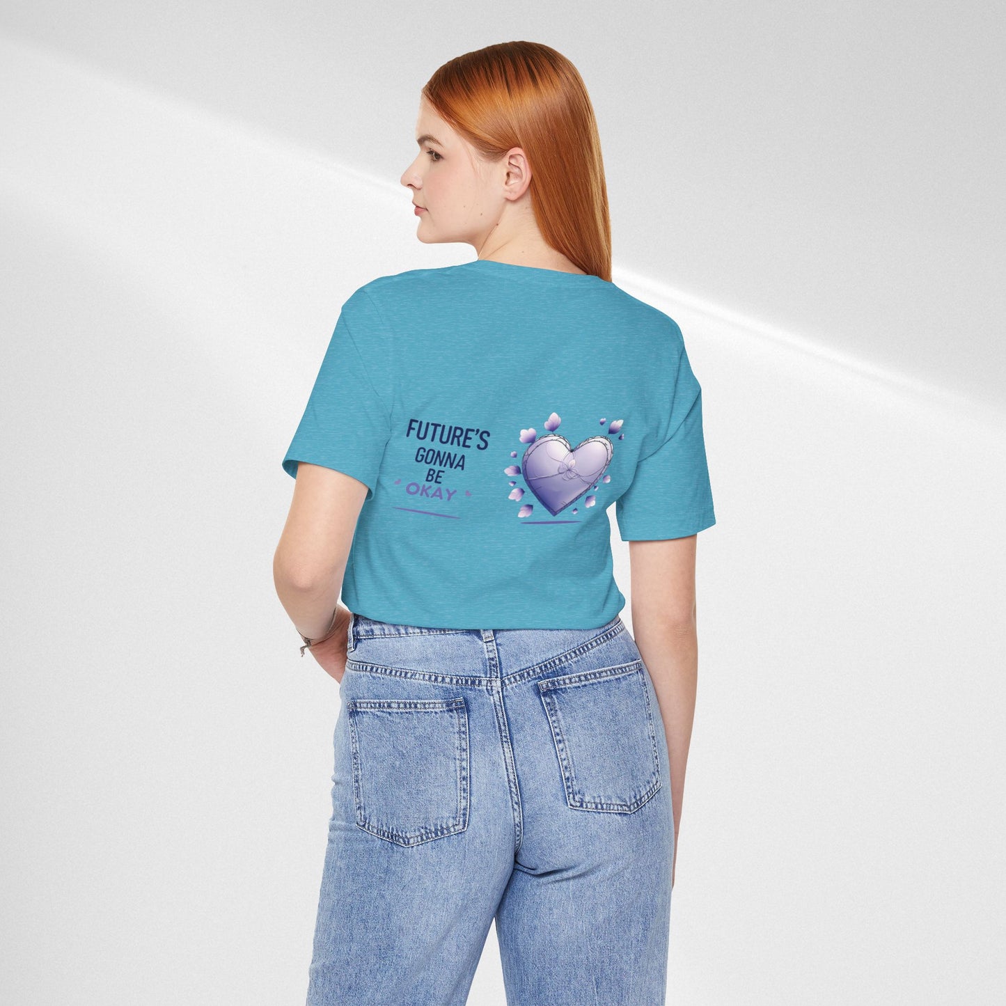 Future's Gonna Be Okay T-Shirt — Purple Heart Positive Graphic Tee