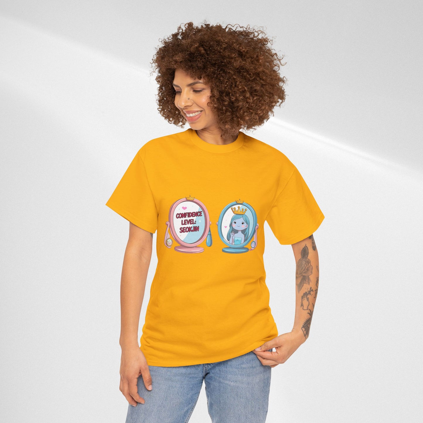 BTS Jin Confidence Level T-Shirt — Seokjin Fan Tee