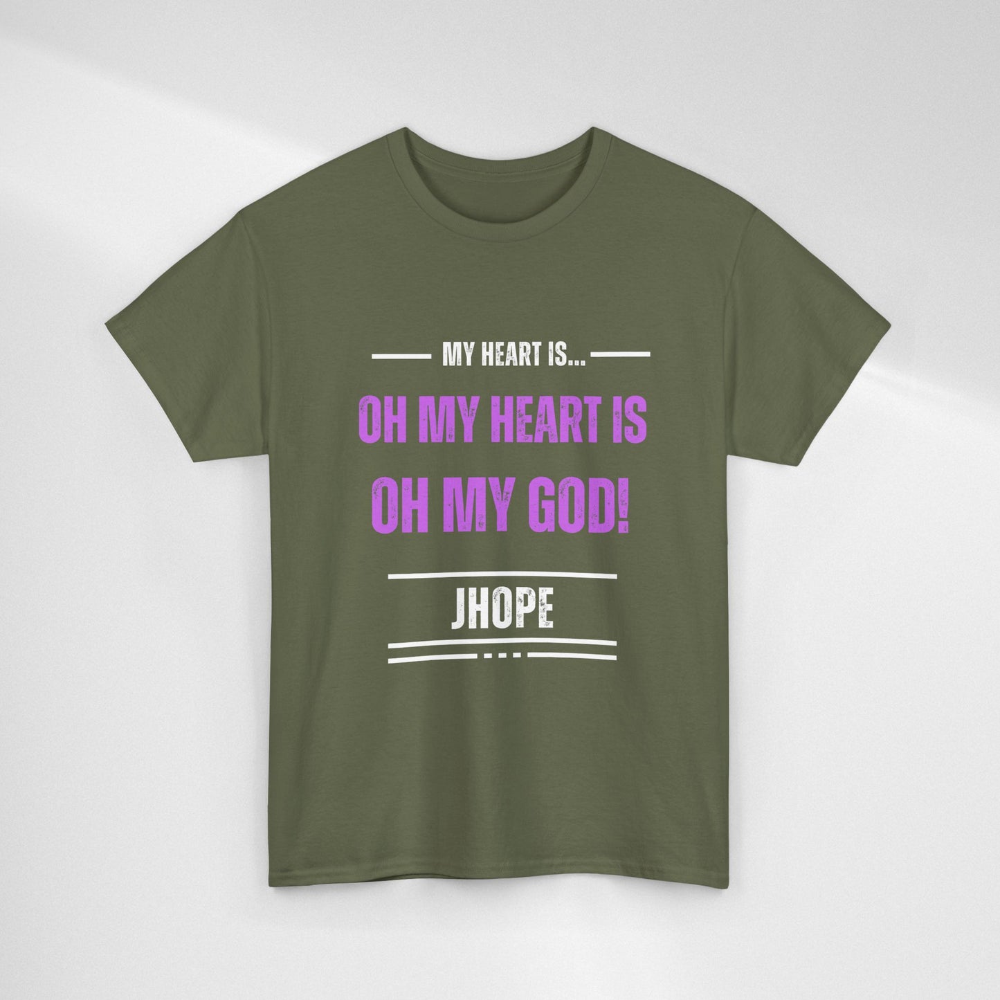Graphic Tee — "Oh My Heart Is Oh My God!" J-Hope Fan Shirt