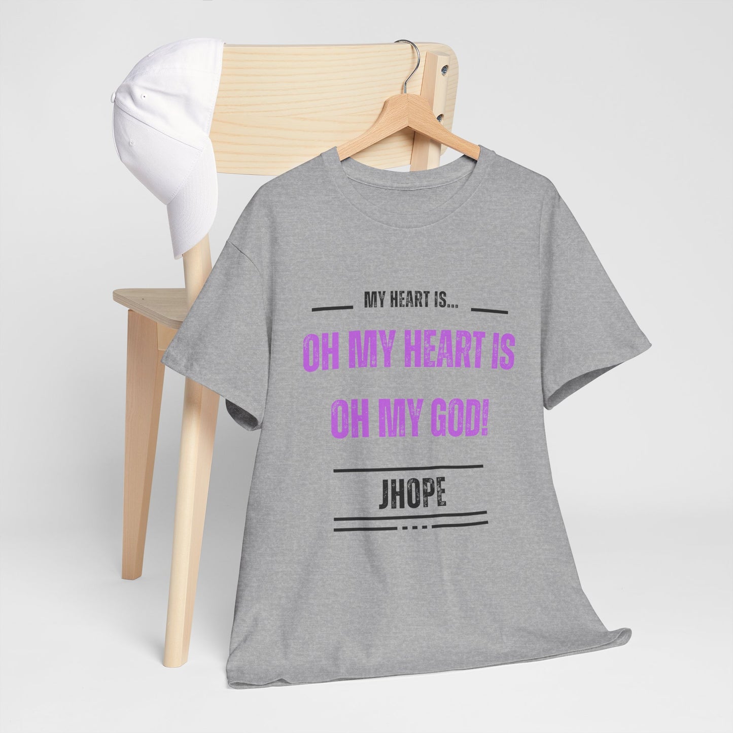 Graphic Tee — "Oh My Heart Is Oh My God!" J-Hope Fan Shirt
