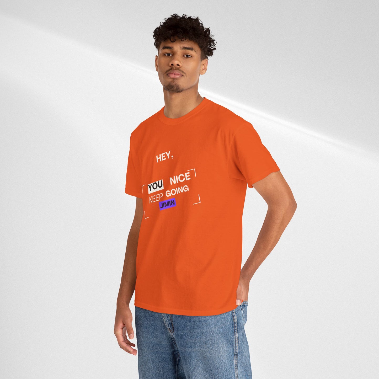 Motivational Tee — "Hey, You Nice Keep Going" Inspirational Graphic T-Shirt
