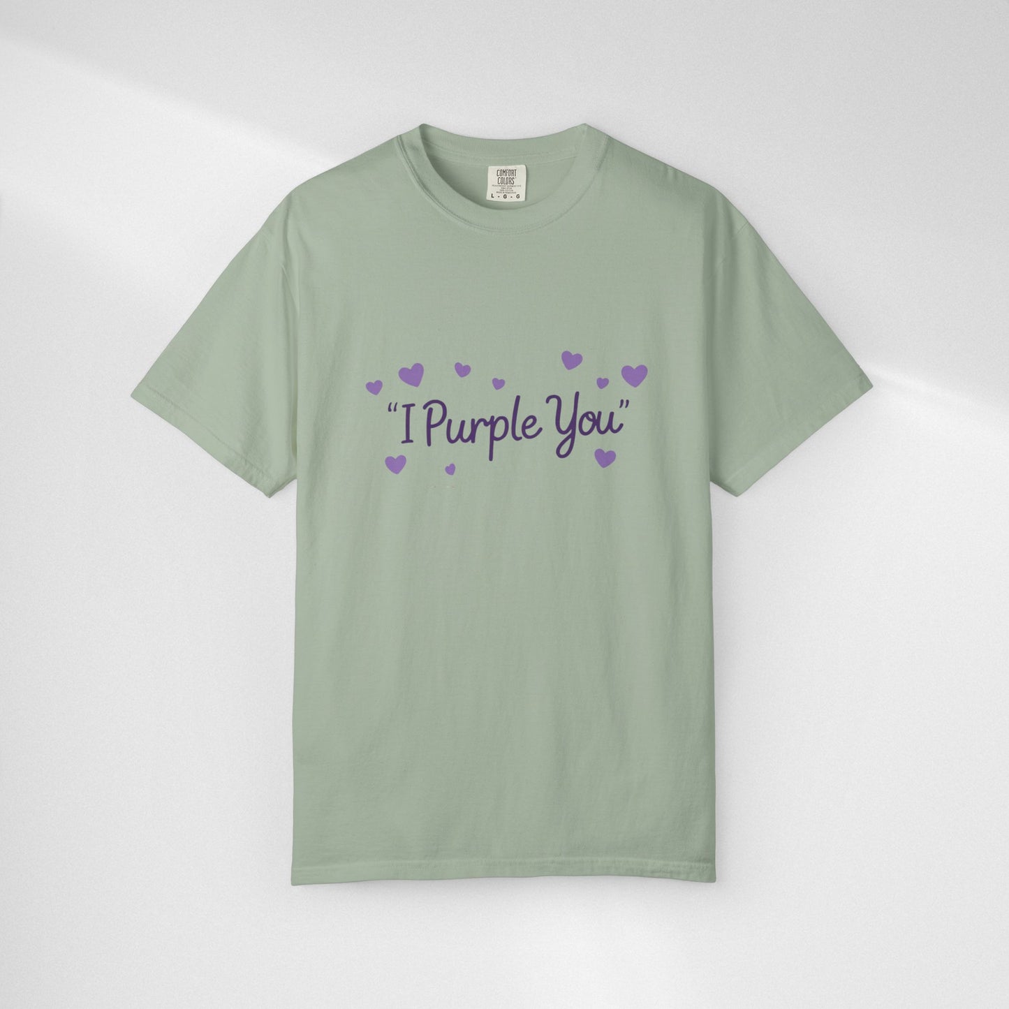 I Purple You T-Shirt — Cute Purple Hearts Valentine Tee