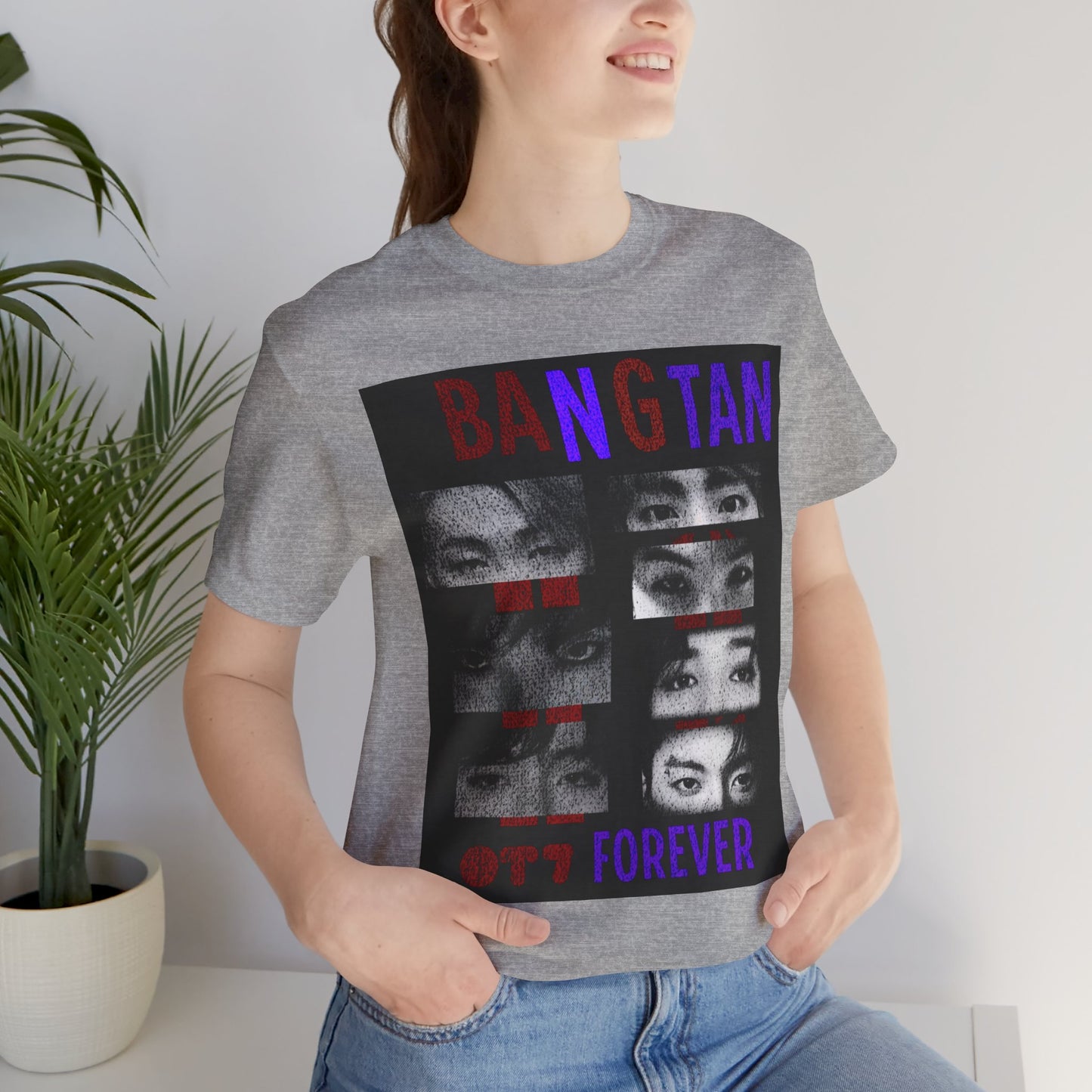Bangtan Forever BTS Eyes Graphic Tee – K‑Pop Fan Shirt