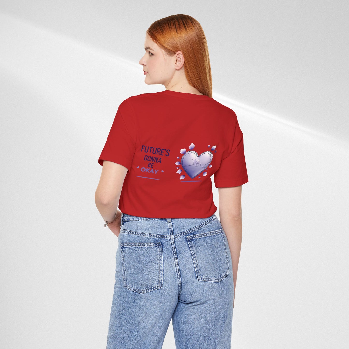 Future's Gonna Be Okay T-Shirt — Purple Heart Positive Graphic Tee