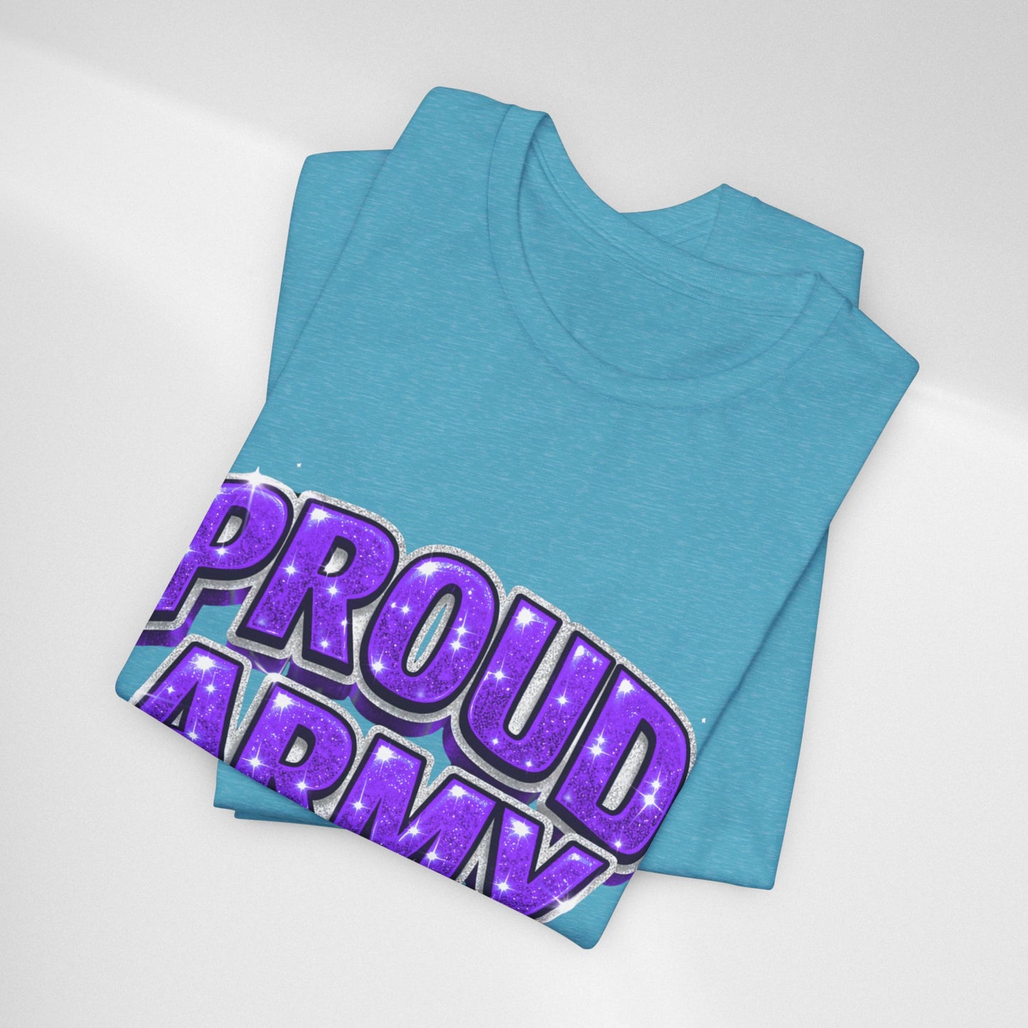Proud Army T-Shirt — Bold Purple BTS Support Tee