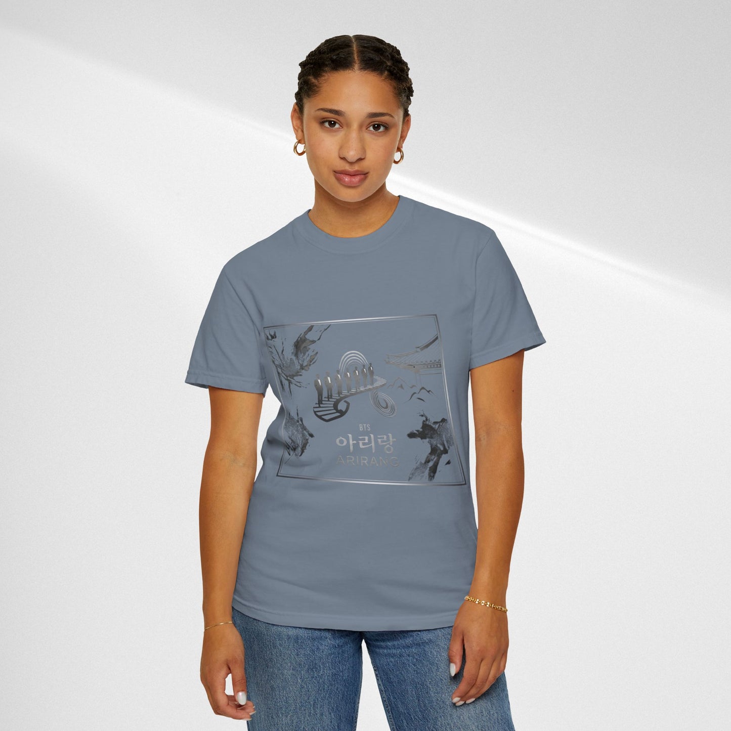 BTS Arirang Graphic T-Shirt — Korean Folklore Illustration Tee