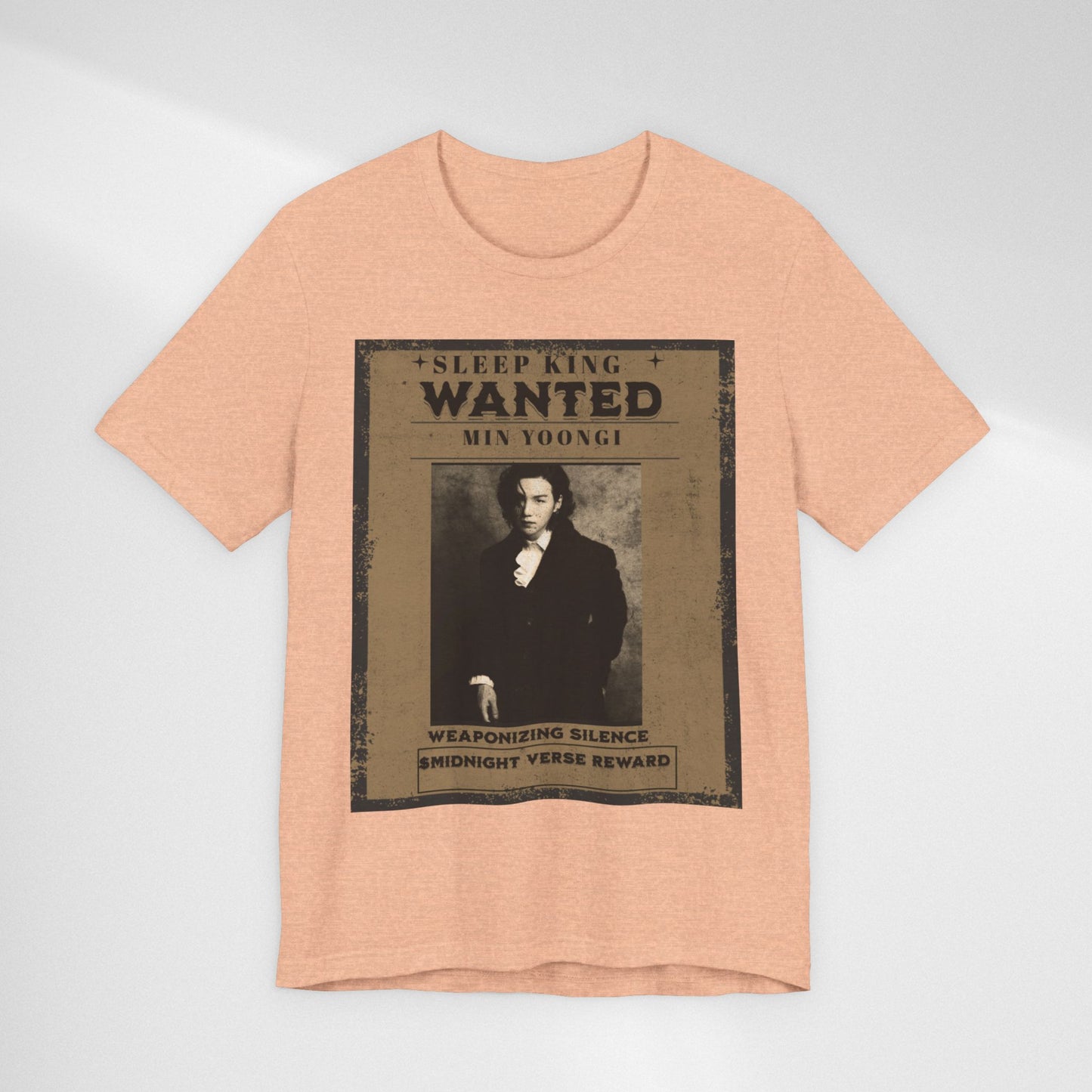 Sleep King Wanted Tee — Vintage 'Min Yoongi' Poster Shirt