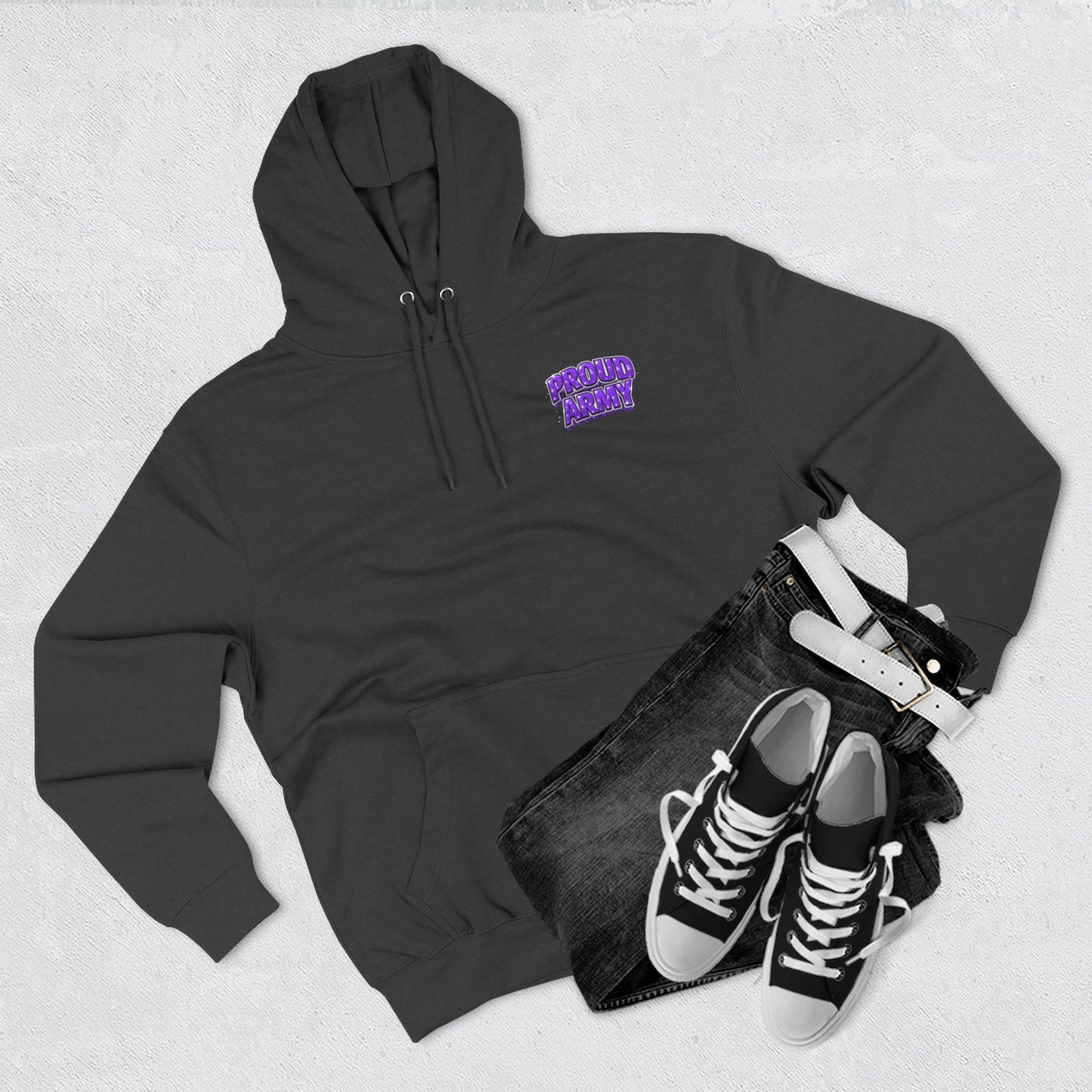 BTS Bangtan Photo-Panel Hoodie — 'Bangtan' 9-Eyes Graphic Fleece Hoodie