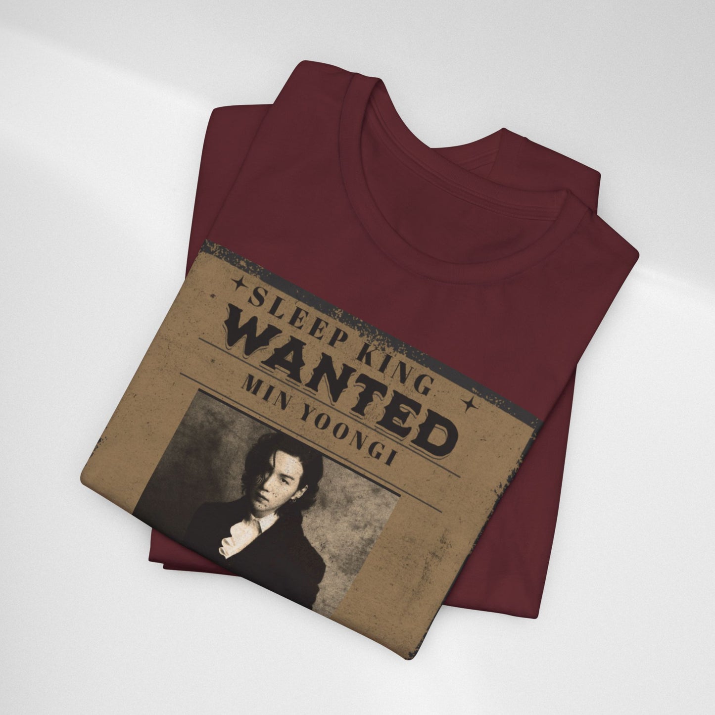 Sleep King Wanted Tee — Vintage 'Min Yoongi' Poster Shirt