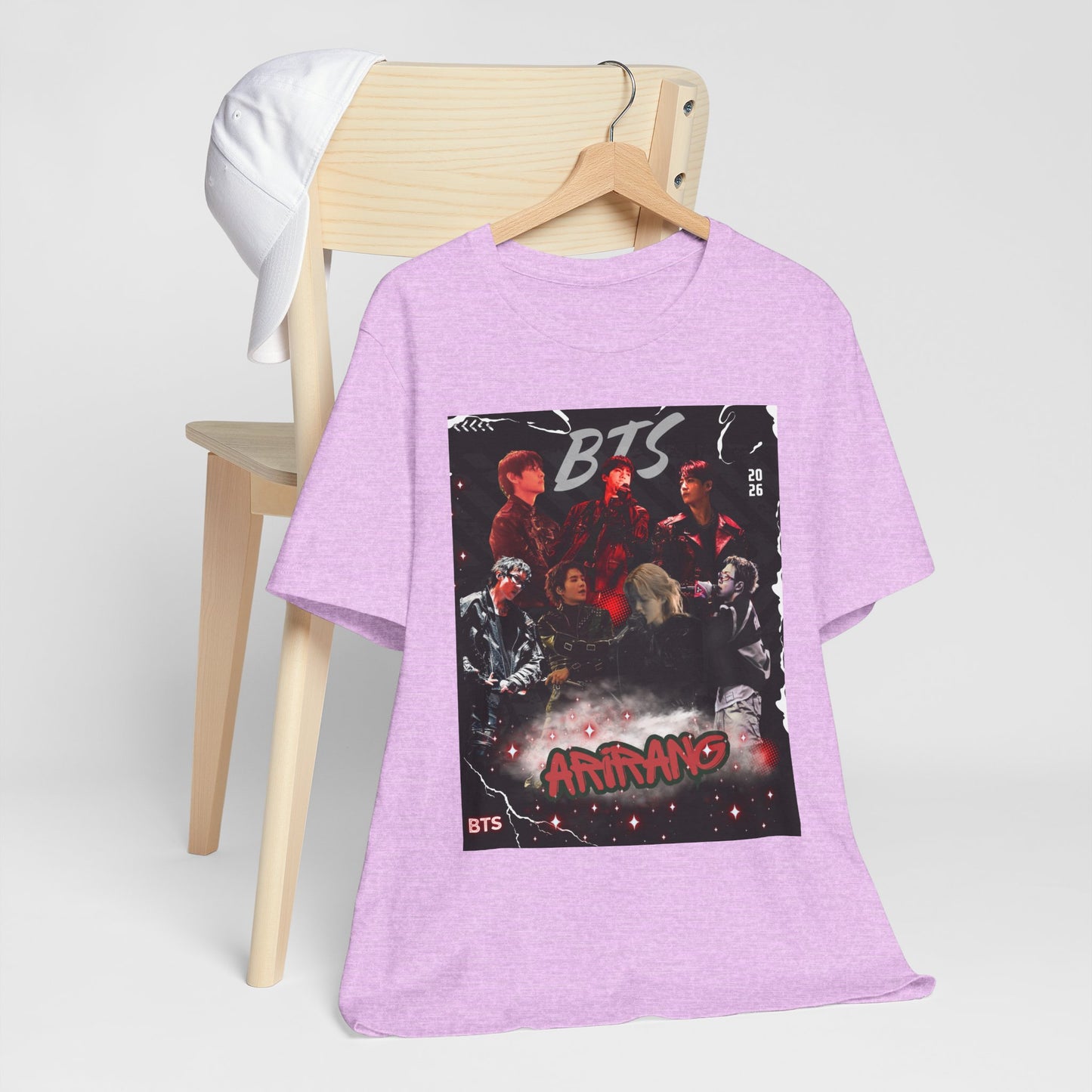 BTS ARIRANG Band Graphic Tee — 'BTS ARMY' Retro Concert Poster Shirt