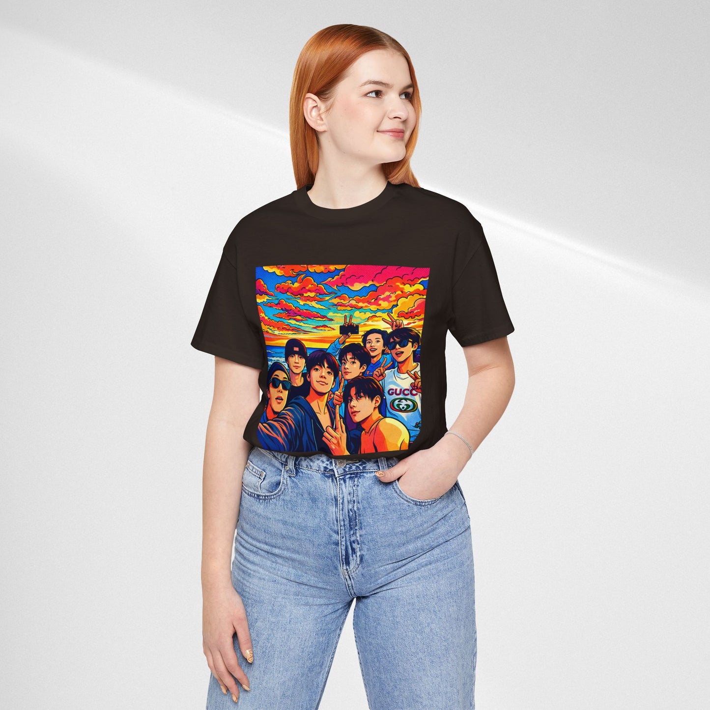 BTS Vibrant Sunset Group Portrait Tee