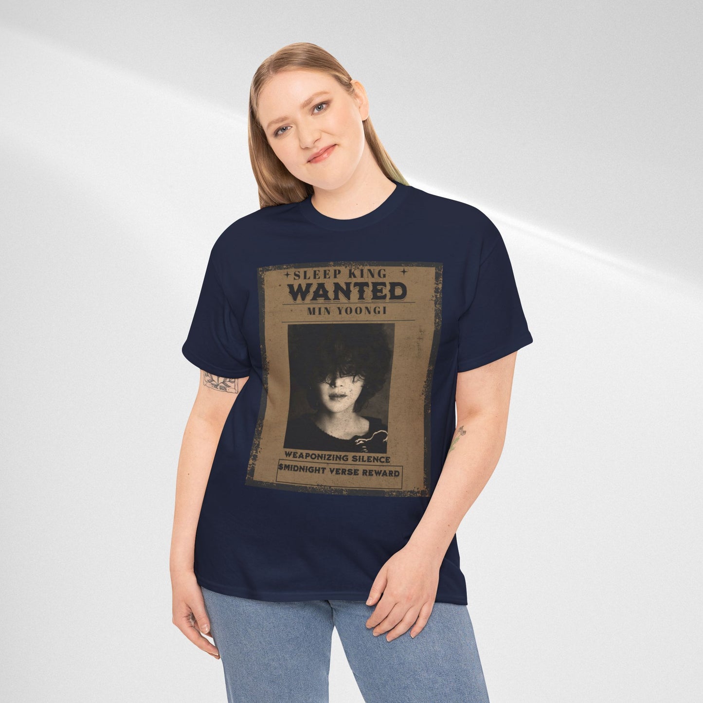 Suga Vintage “Sleeping Wanted” Retro Poster T-Shirt