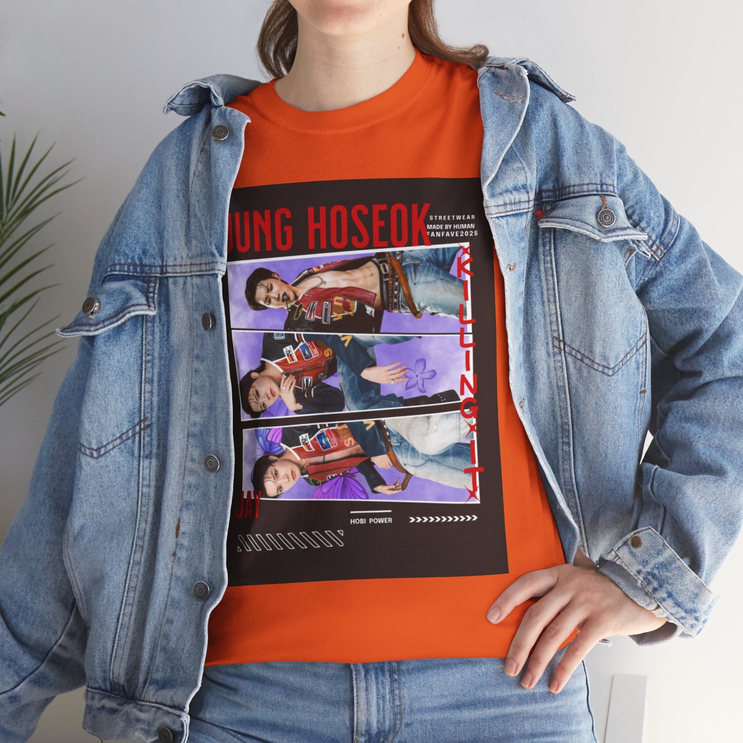 Jung Hoseok Photo Collage Tee — Retro K-Pop Fan Shirt