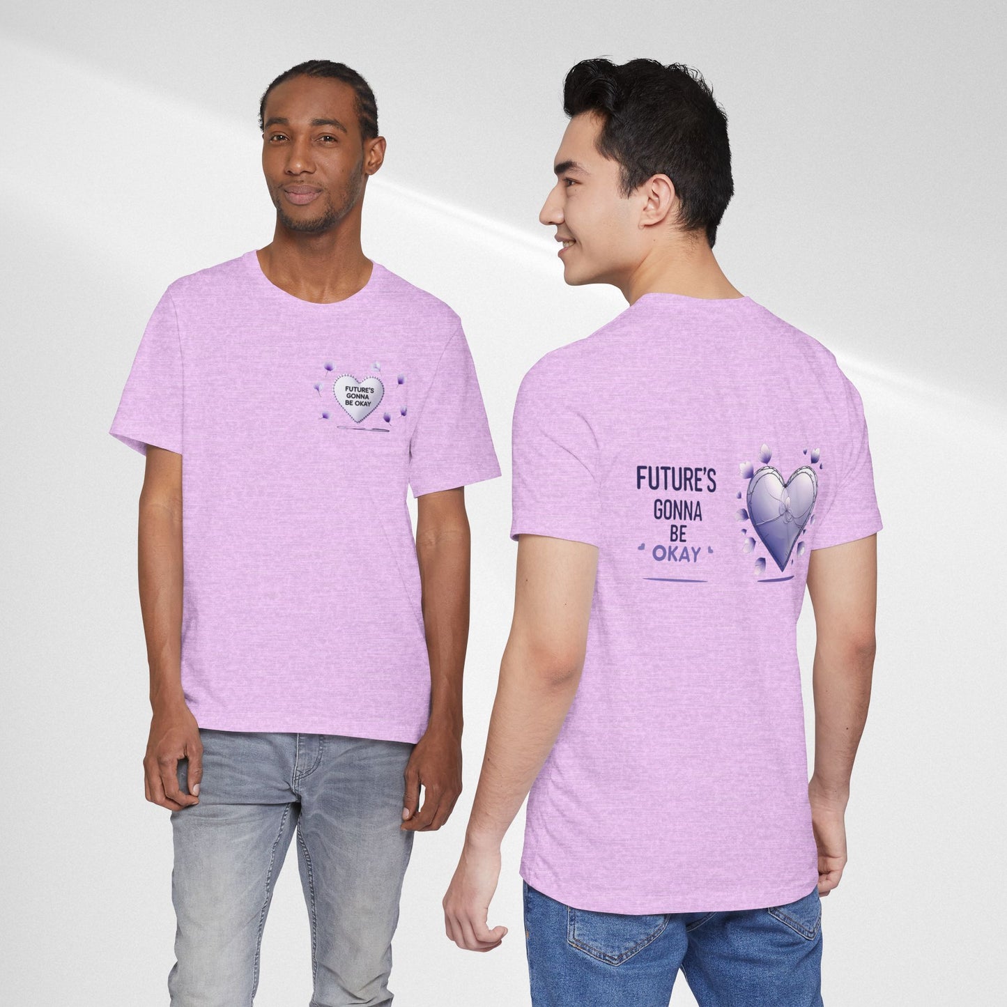 Future's Gonna Be Okay T-Shirt — Purple Heart Positive Graphic Tee