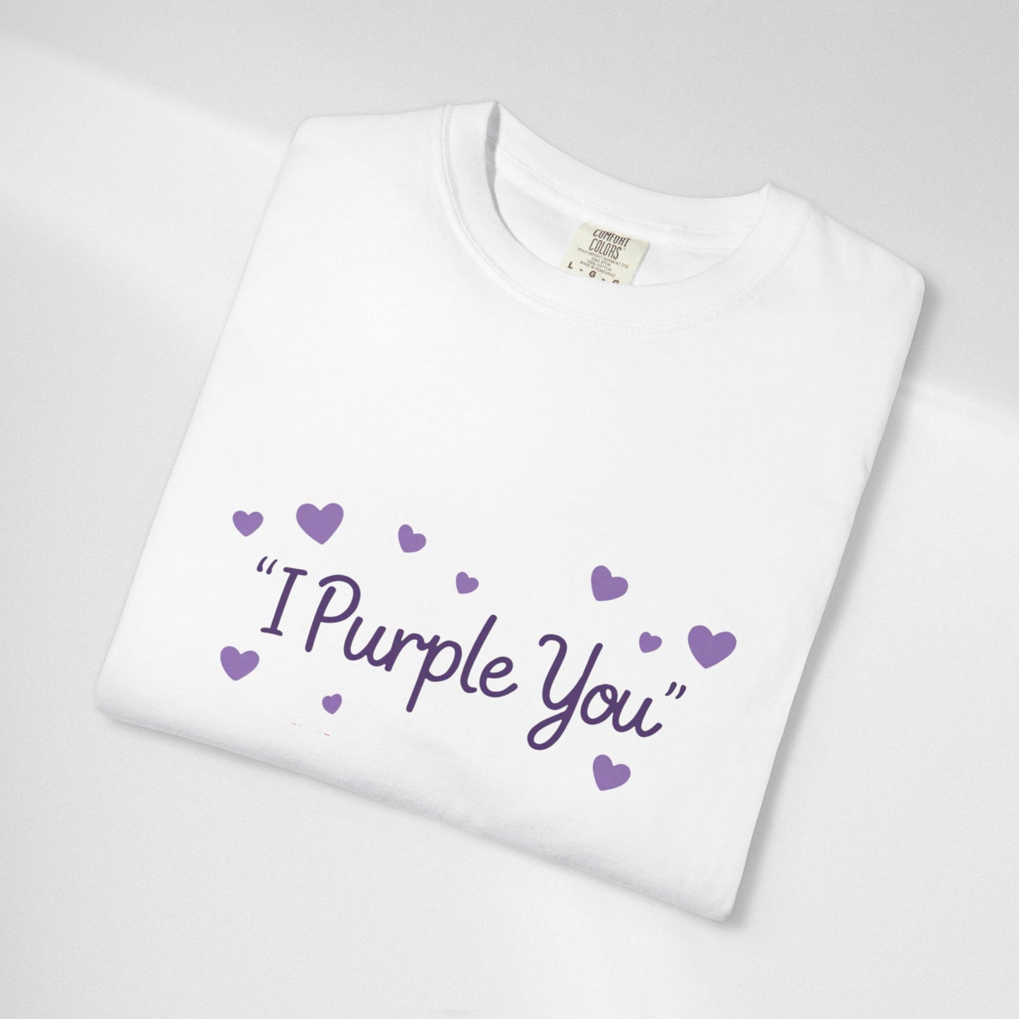 I Purple You T-Shirt — Cute Purple Hearts Valentine Tee