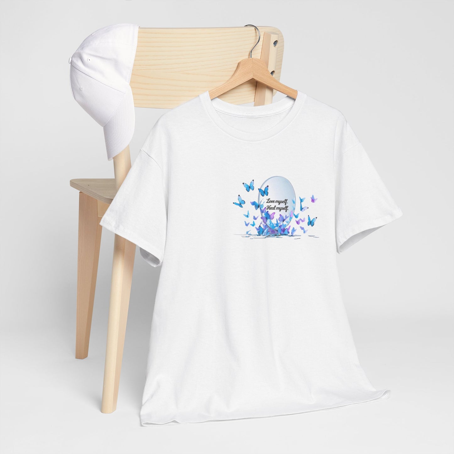 Butterfly Moon T-Shirt — "Strength Through Change" Inspirational Tee