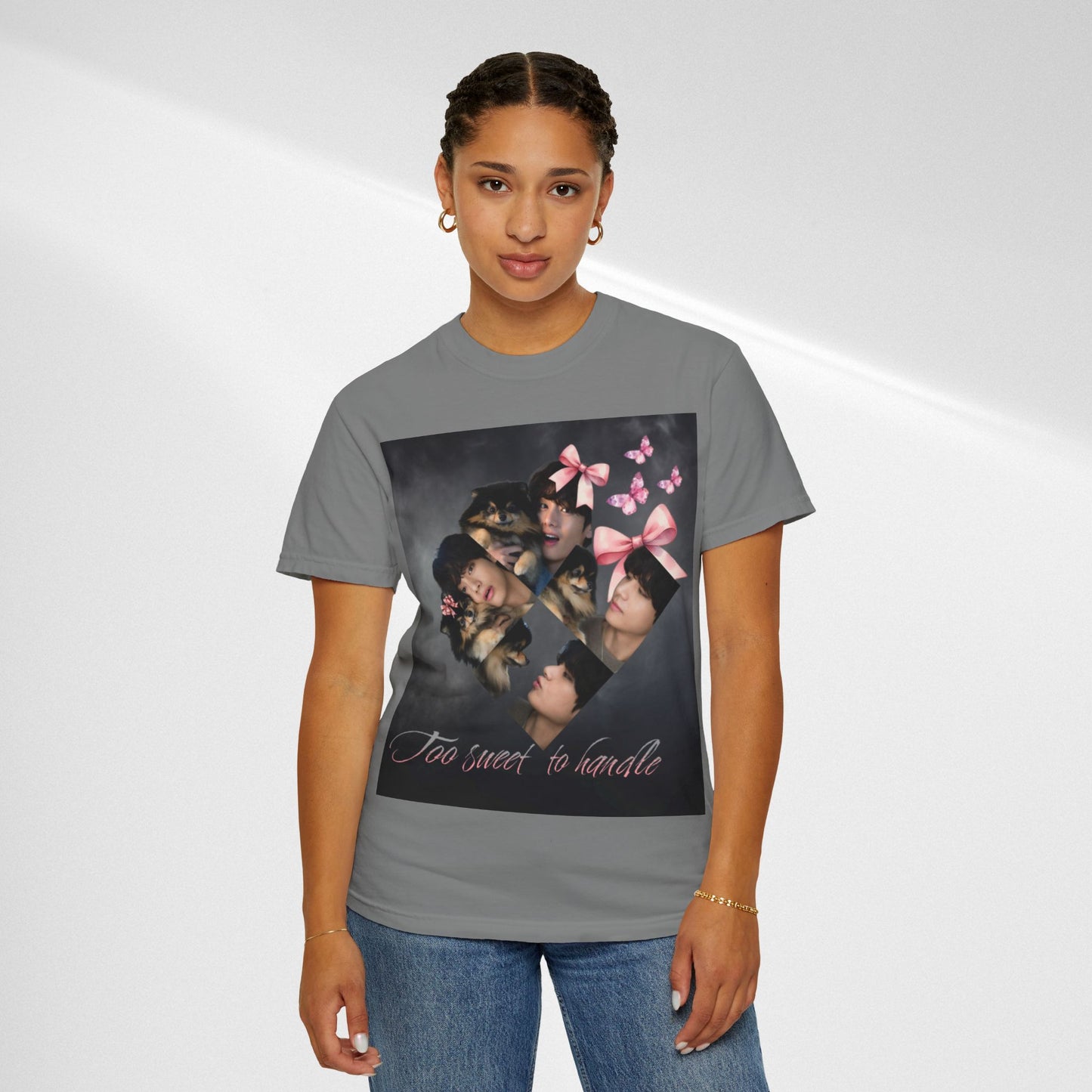 V Too Sweet to Handle T-Shirt — Cute Vintage Photo Collage Tee