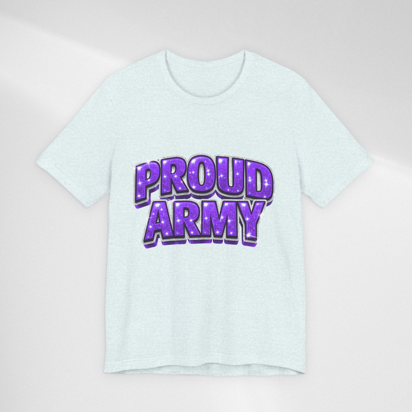 Proud Army T-Shirt — Bold Purple BTS Support Tee