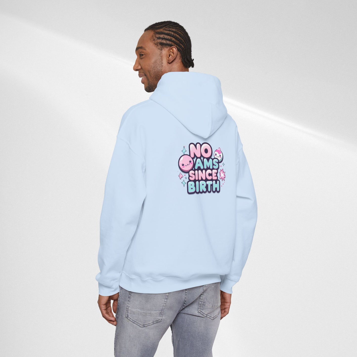 Hoodie — "No Jams Since Birth" Cute Kawaii Graphic Pullover
