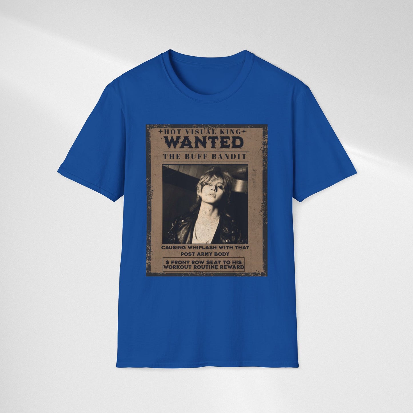 Wanted V Poster Graphic T-Shirt — "The Ruff Bandit" Vintage Western Mugshot Tee