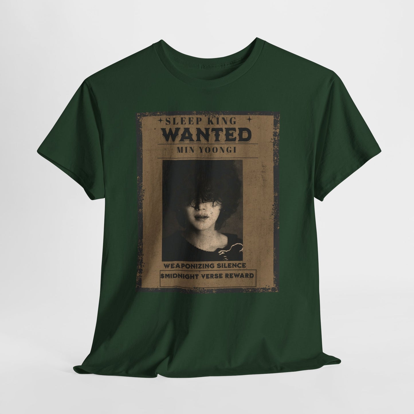 Suga Vintage “Sleeping Wanted” Retro Poster T-Shirt