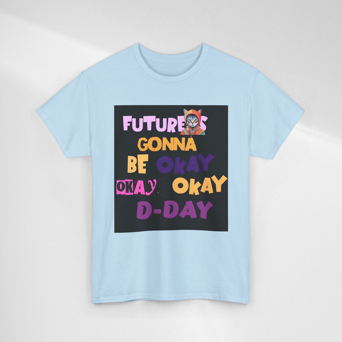 Future's Gonna Be Okay D-Day T-Shirt — Positive Retro Graphic Tee