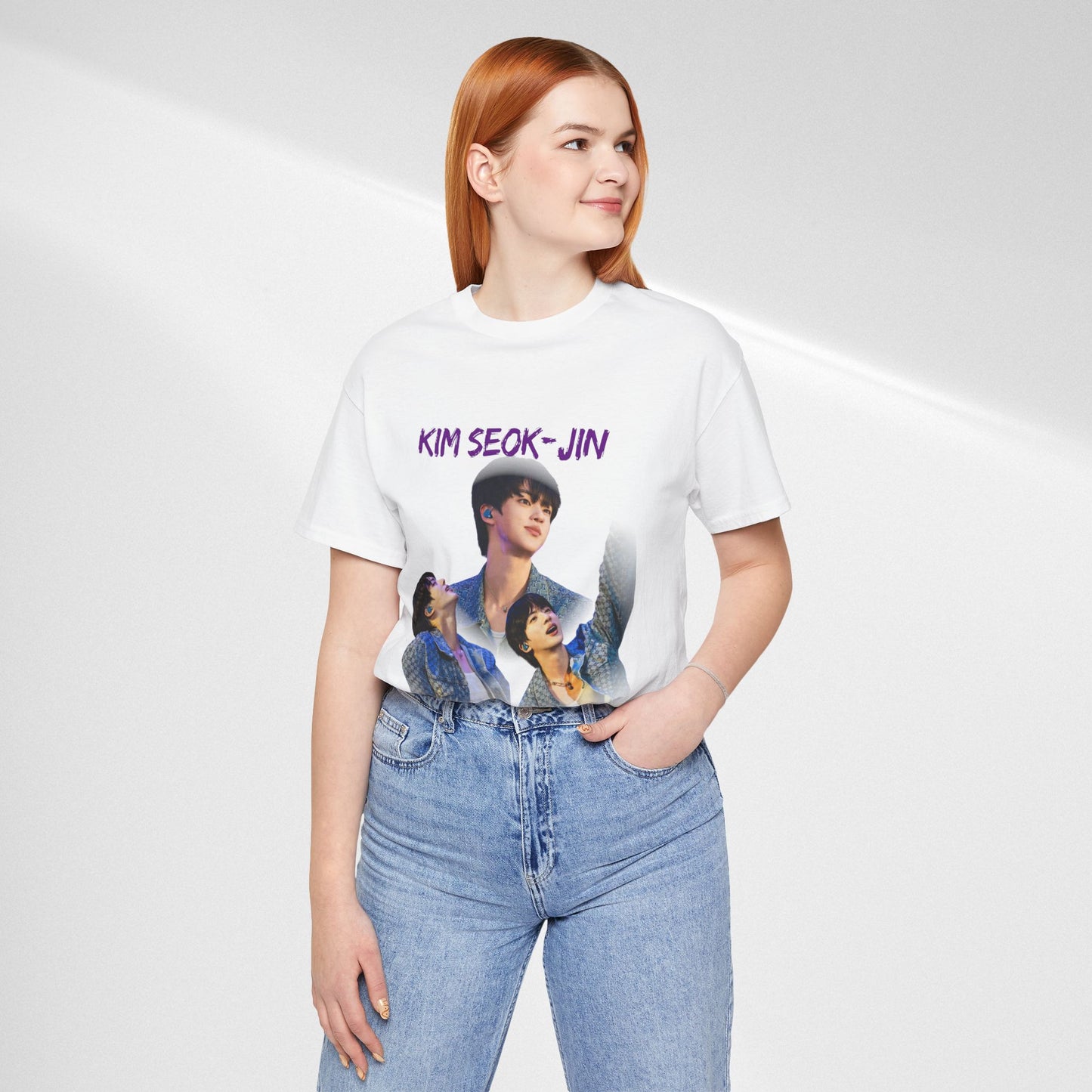 K-Pop Idol Photo Tee — 'Kim Seok-Jin' Graphic T-Shirt