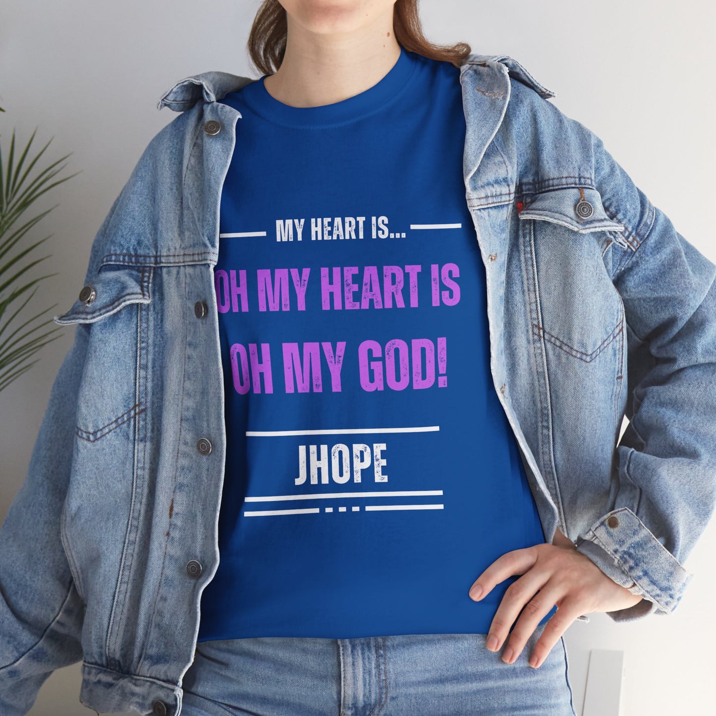 Graphic Tee — "Oh My Heart Is Oh My God!" J-Hope Fan Shirt