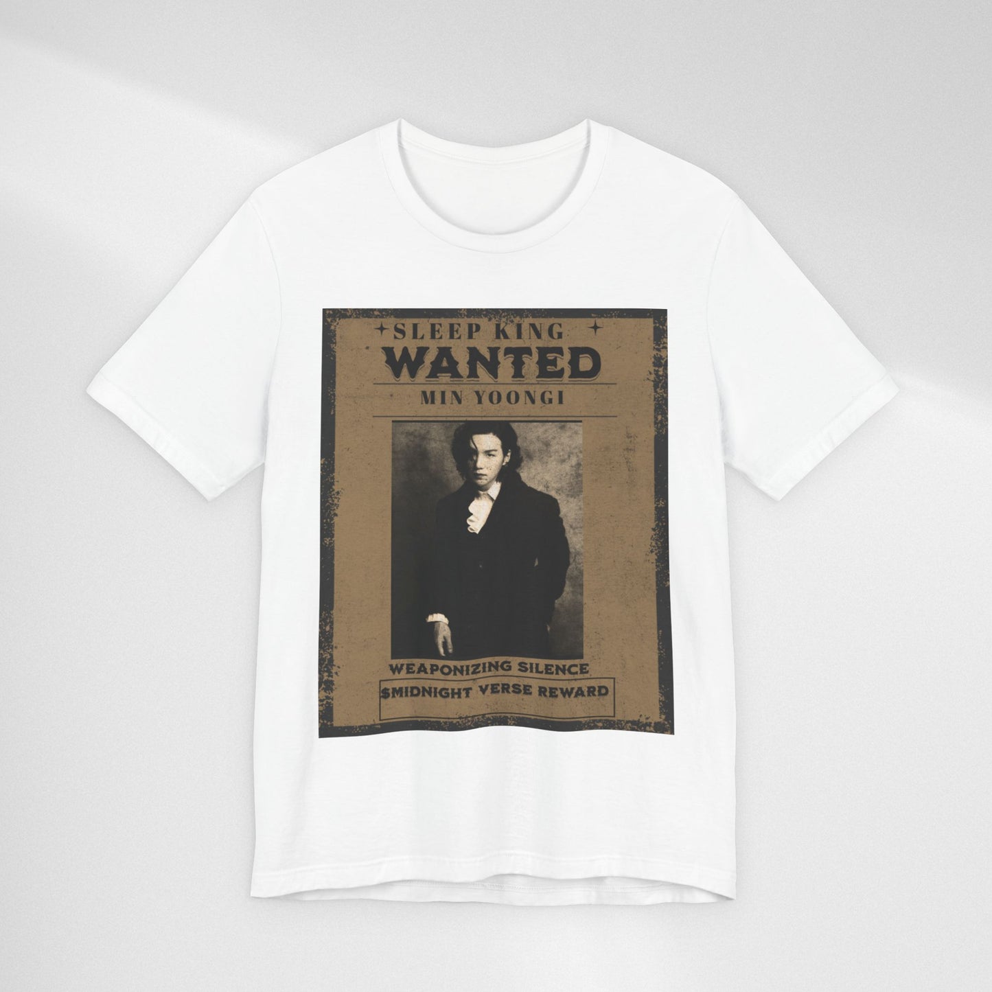 Sleep King Wanted Tee — Vintage 'Min Yoongi' Poster Shirt