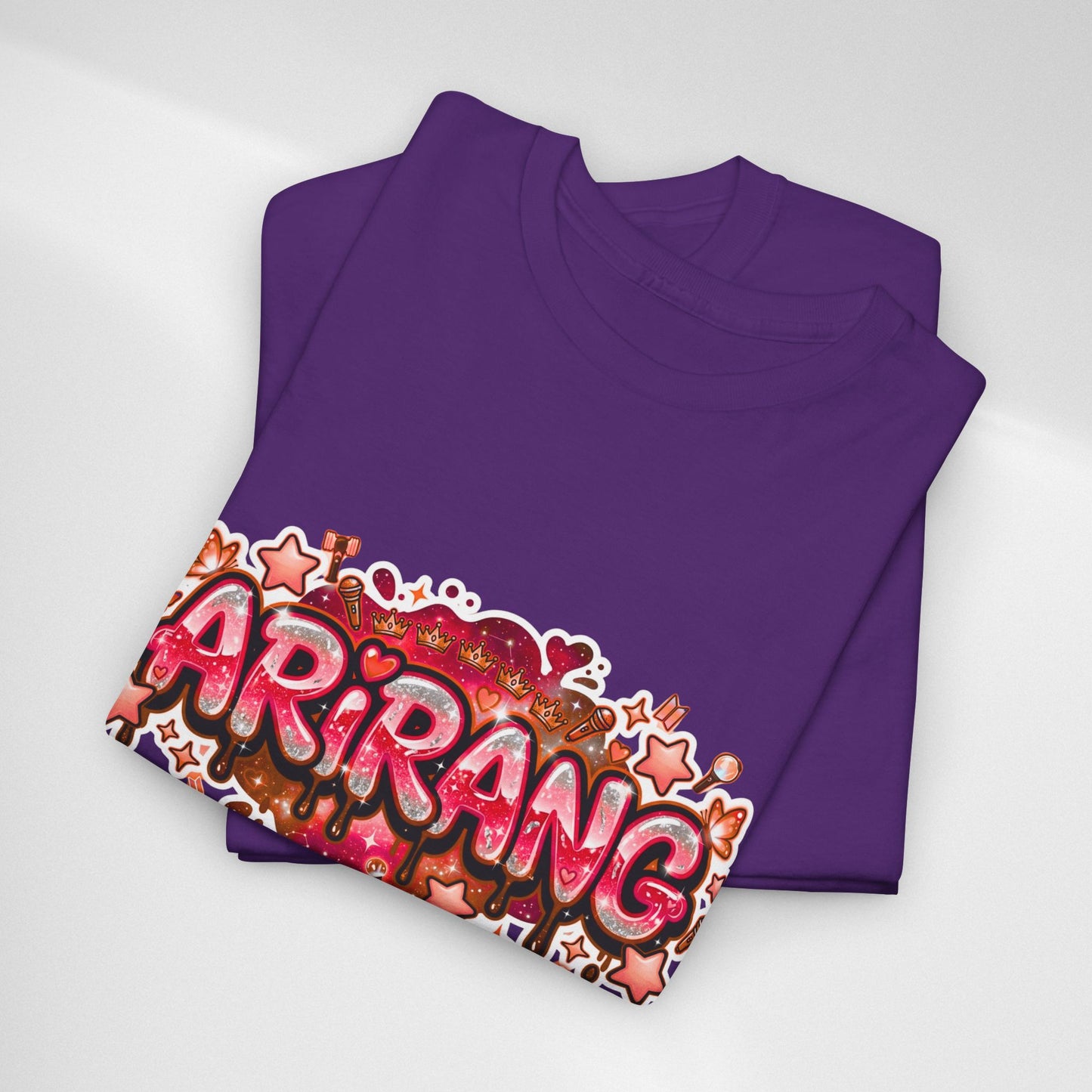 BTS Arirang Floral Graphic Tee - Korean Music Tribute Shirt