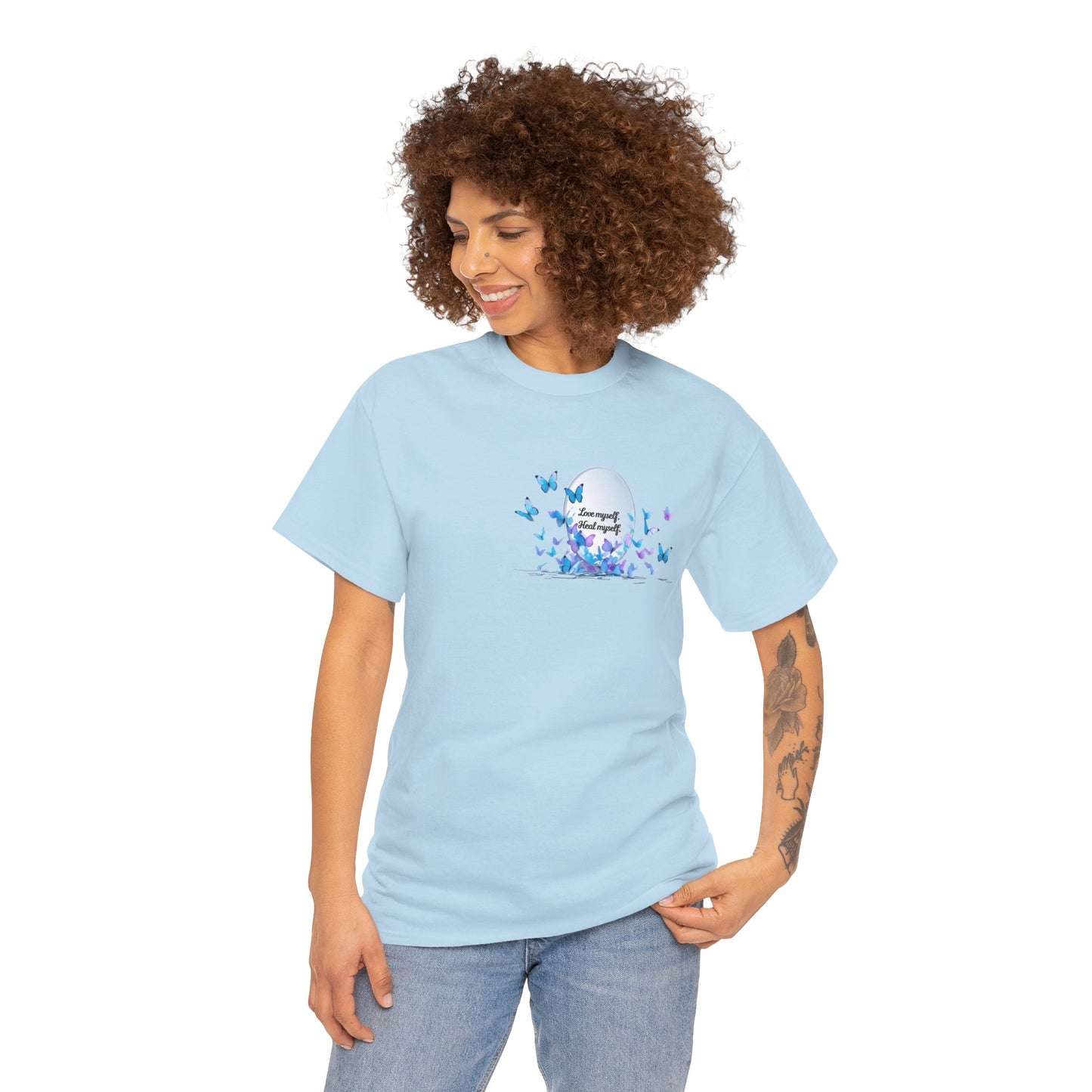 Butterfly Moon T-Shirt — "Strength Through Change" Inspirational Tee