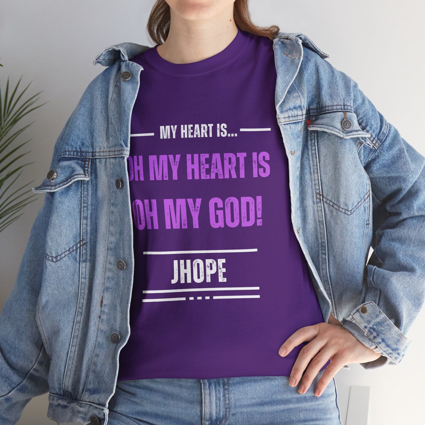 Graphic Tee — "Oh My Heart Is Oh My God!" J-Hope Fan Shirt