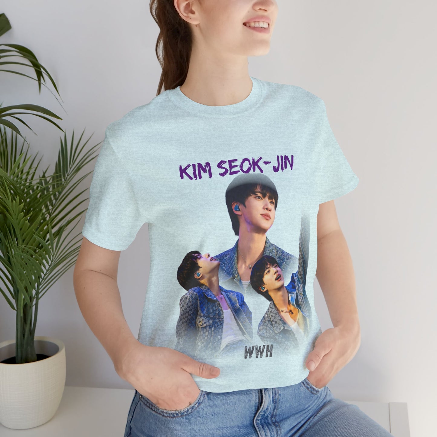K-Pop Idol Photo Tee — 'Kim Seok-Jin' Graphic T-Shirt