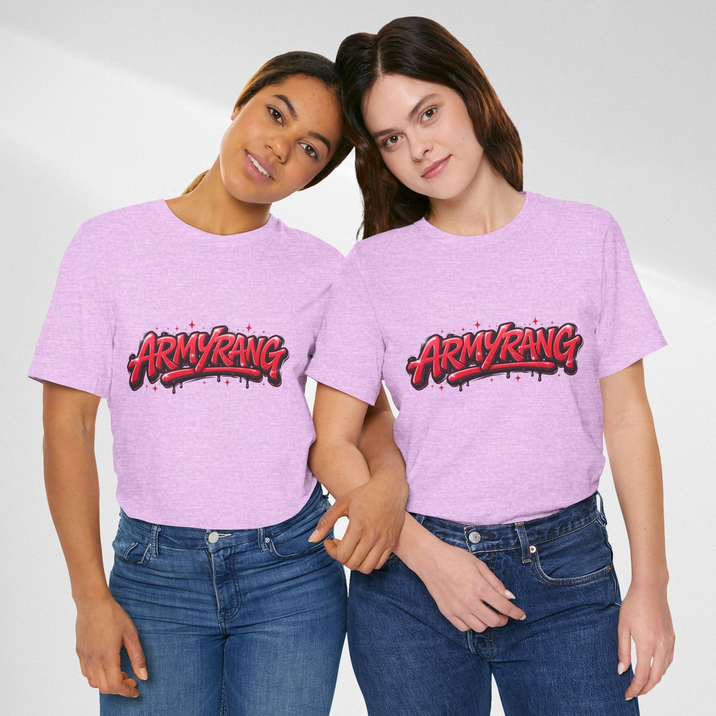 BTS T-Shirt — 'ARMYRANG' Red Graffiti Logo Tee