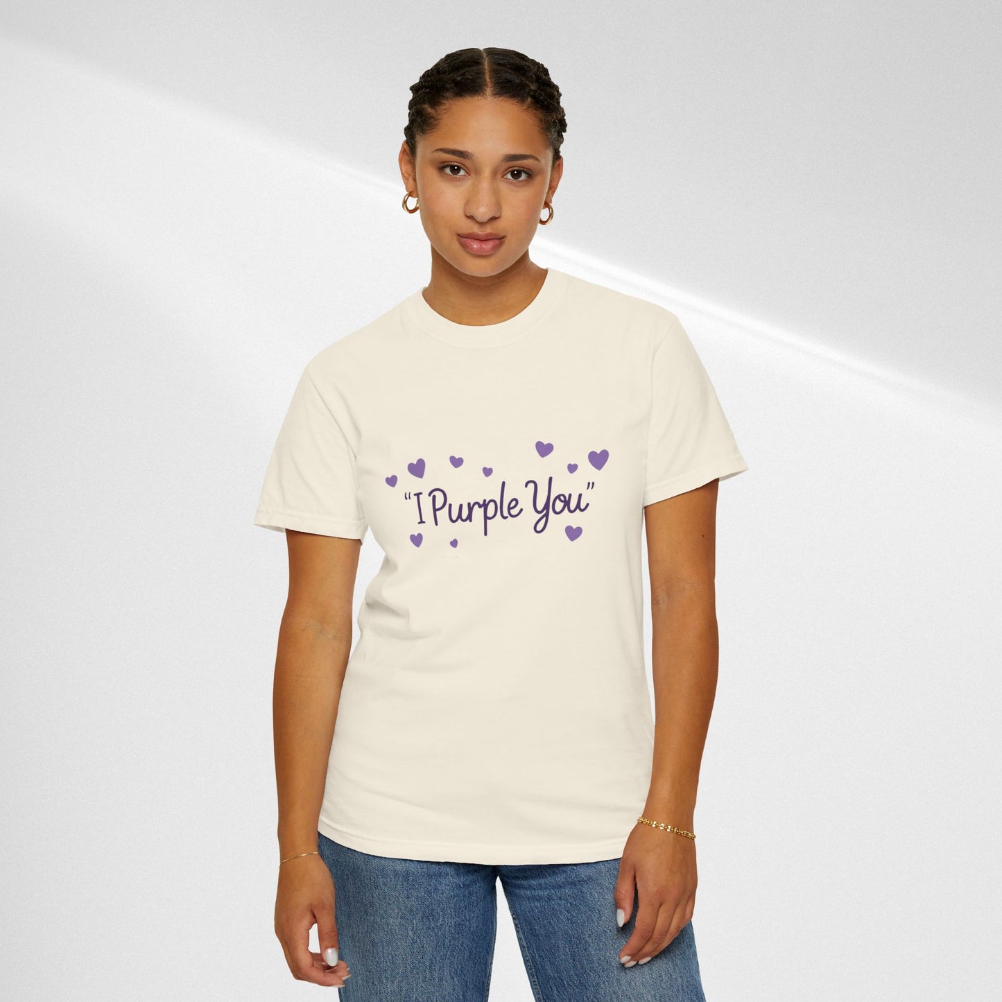 I Purple You T-Shirt — Cute Purple Hearts Valentine Tee