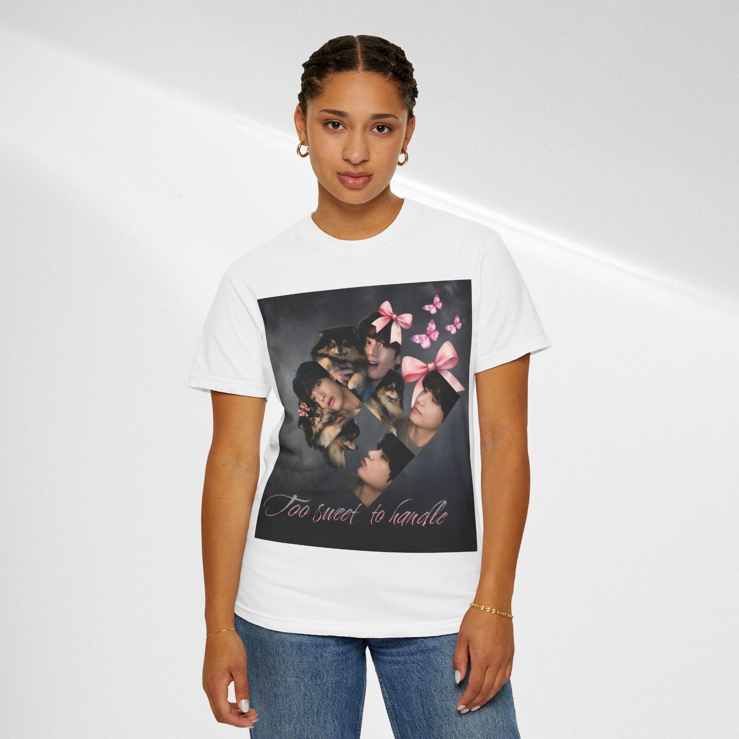 V Too Sweet to Handle T-Shirt — Cute Vintage Photo Collage Tee