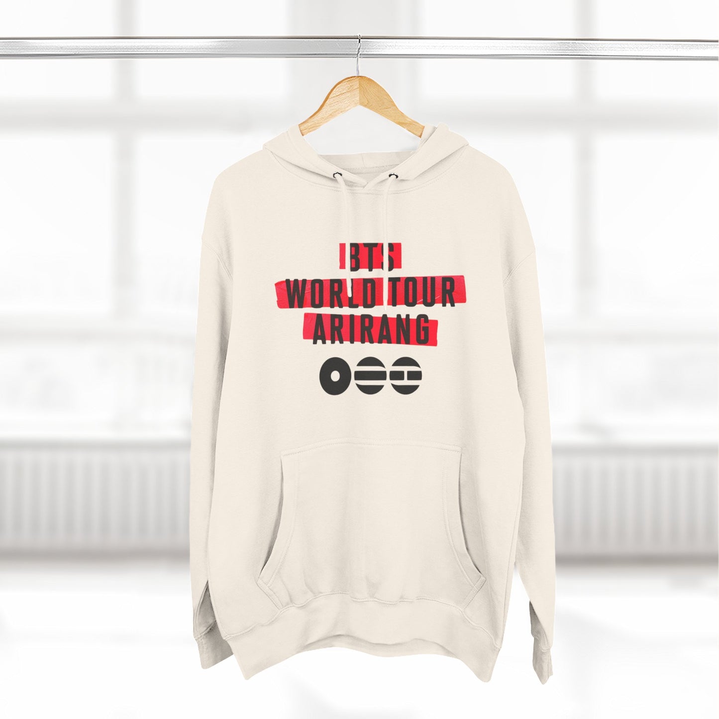 BTS World Tour Hoodie — 'Arirang' Fleece Pullover with Tour Dates