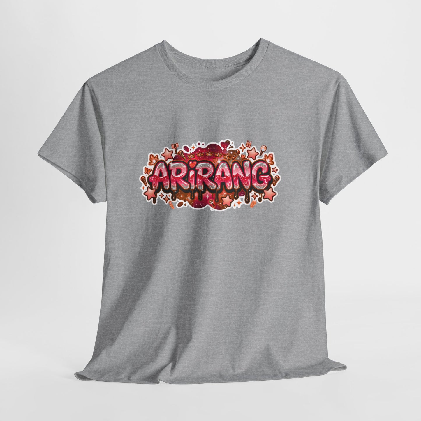 BTS Arirang Floral Graphic Tee - Korean Music Tribute Shirt