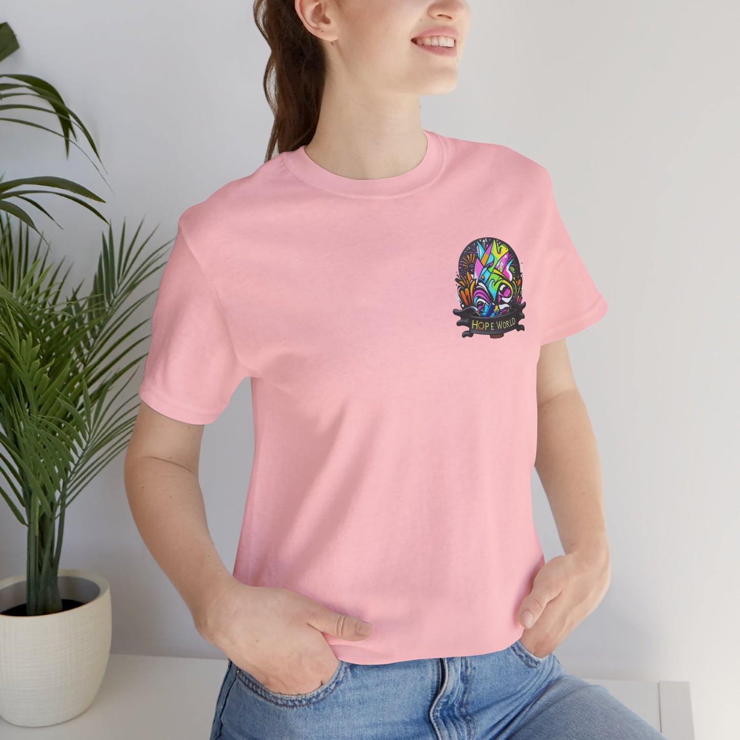 Hope World Graphic Tee — Colorful Graffiti BTS-Inspired Shirt