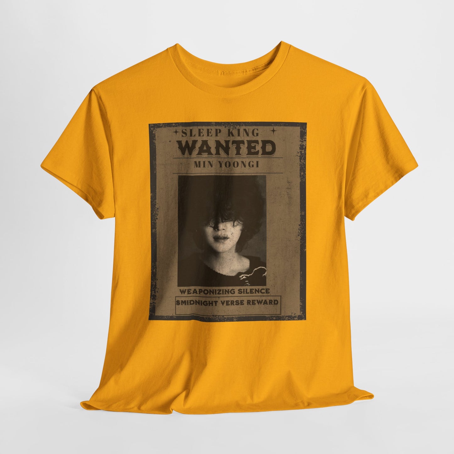 Suga Vintage “Sleeping Wanted” Retro Poster T-Shirt