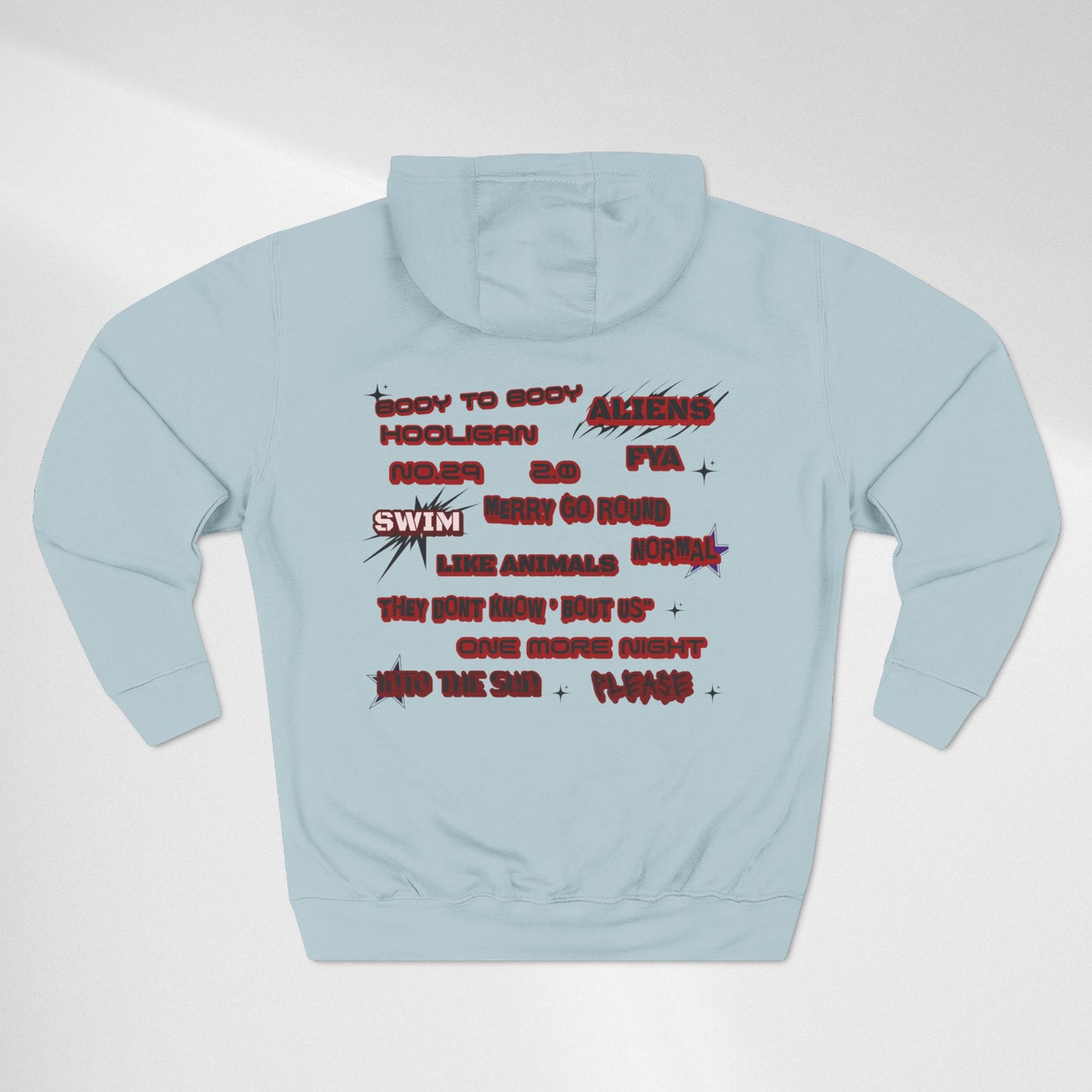 BTS World Tour Hoodie — 'Arirang' Fleece Pullover with Tour Dates