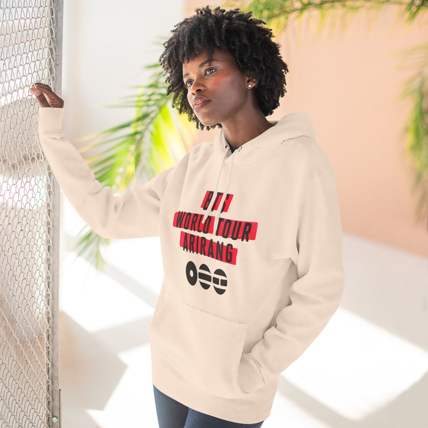 BTS World Tour Hoodie — 'Arirang' Fleece Pullover with Tour Dates