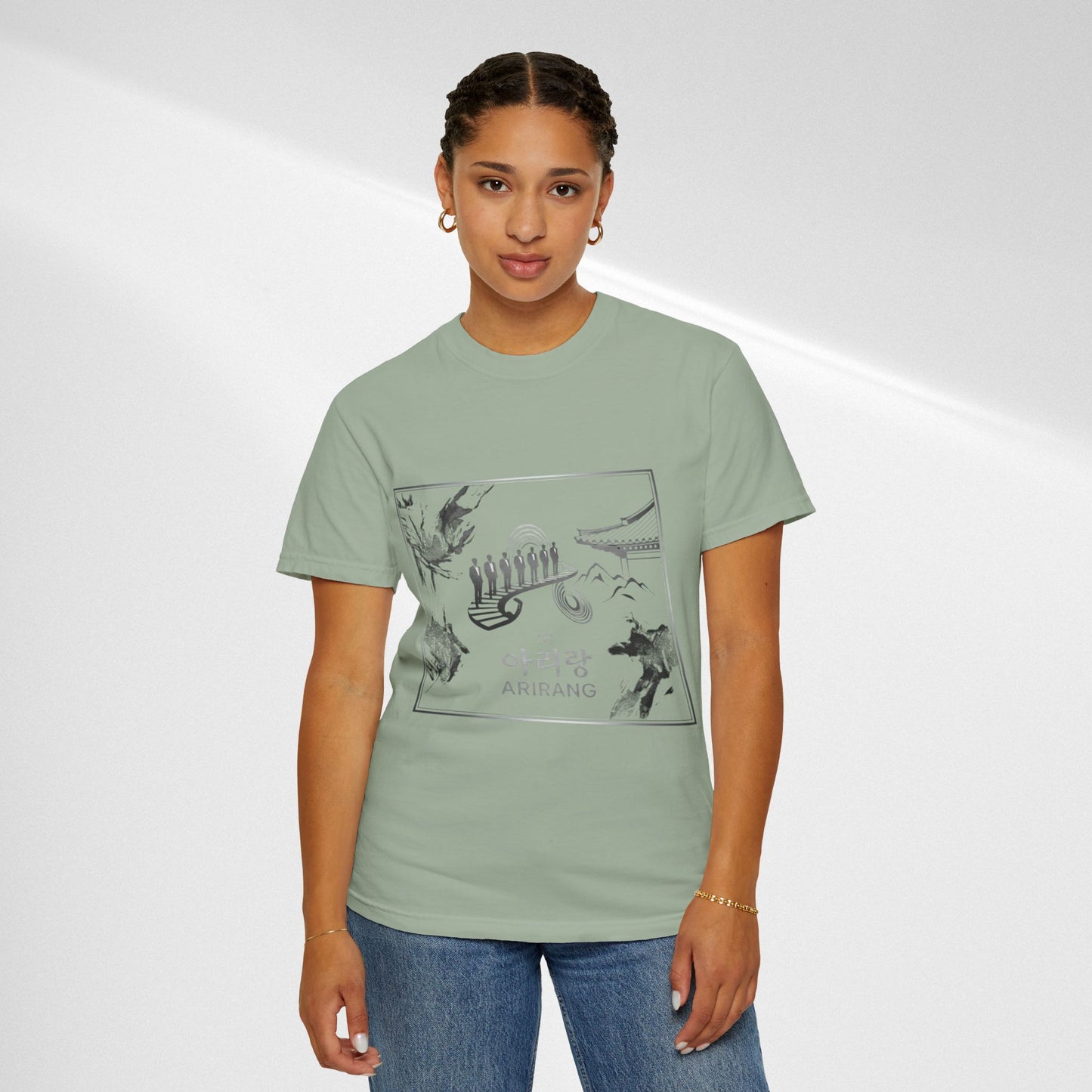 BTS Arirang Graphic T-Shirt — Korean Folklore Illustration Tee