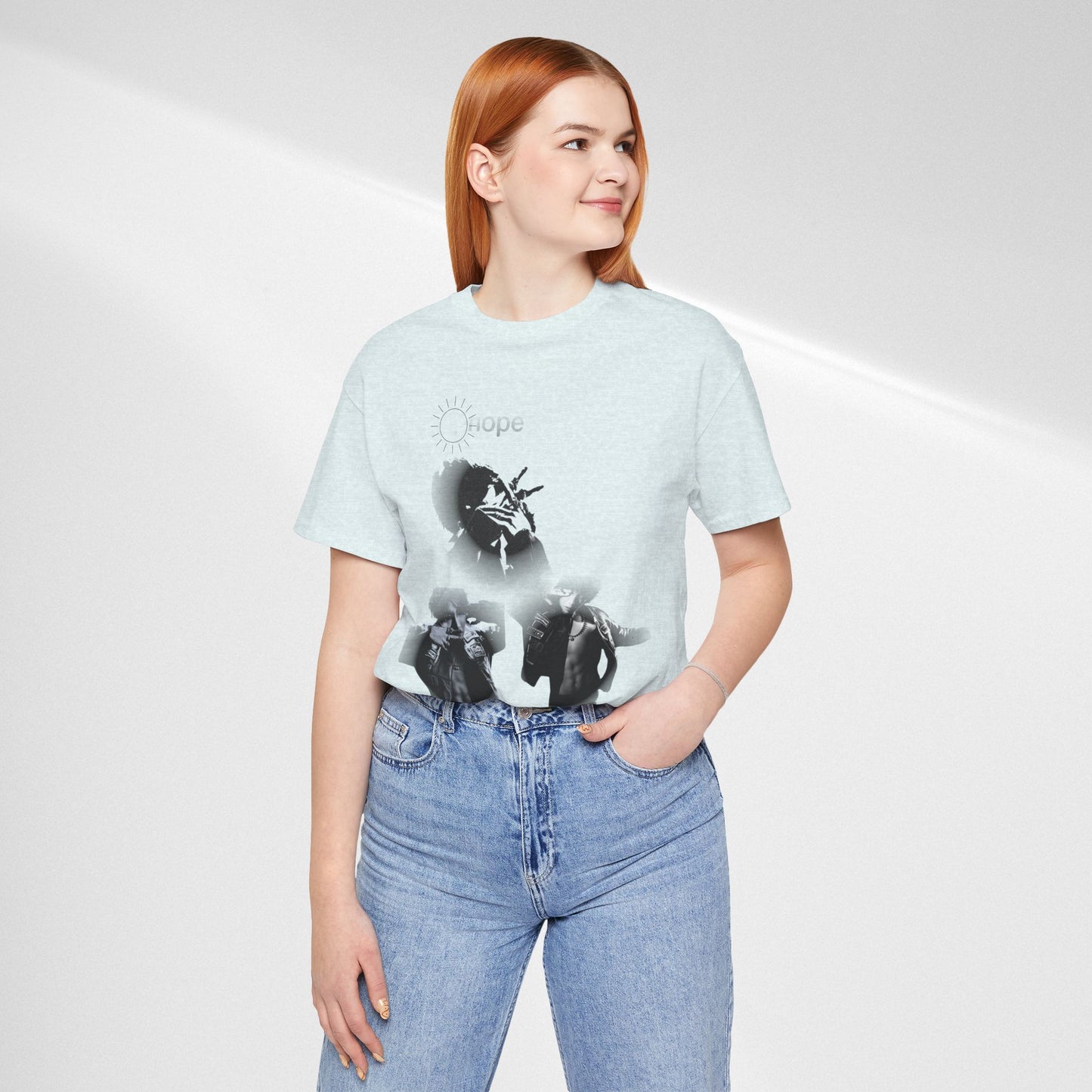J hope Graphic Tee — Moody Monochrome Portraits