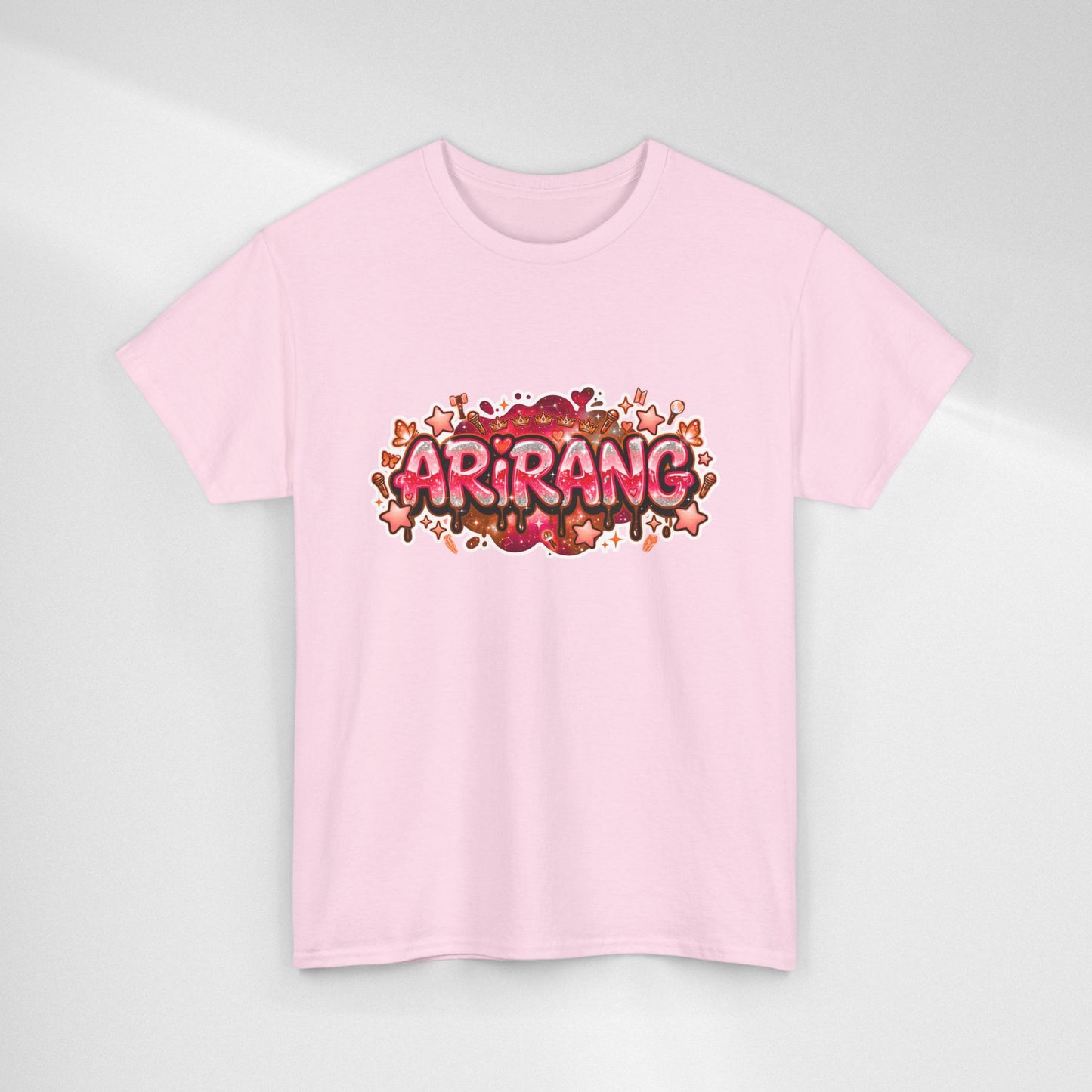 BTS Arirang Floral Graphic Tee - Korean Music Tribute Shirt