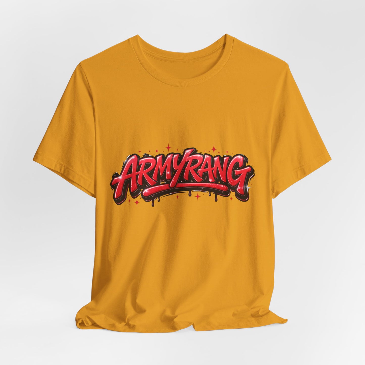 BTS T-Shirt — 'ARMYRANG' Red Graffiti Logo Tee