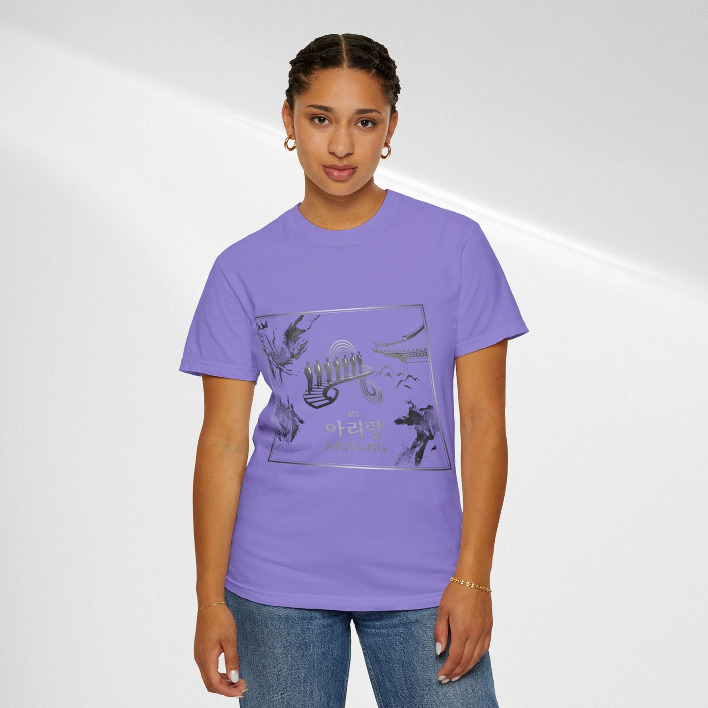 BTS Arirang Graphic T-Shirt — Korean Folklore Illustration Tee