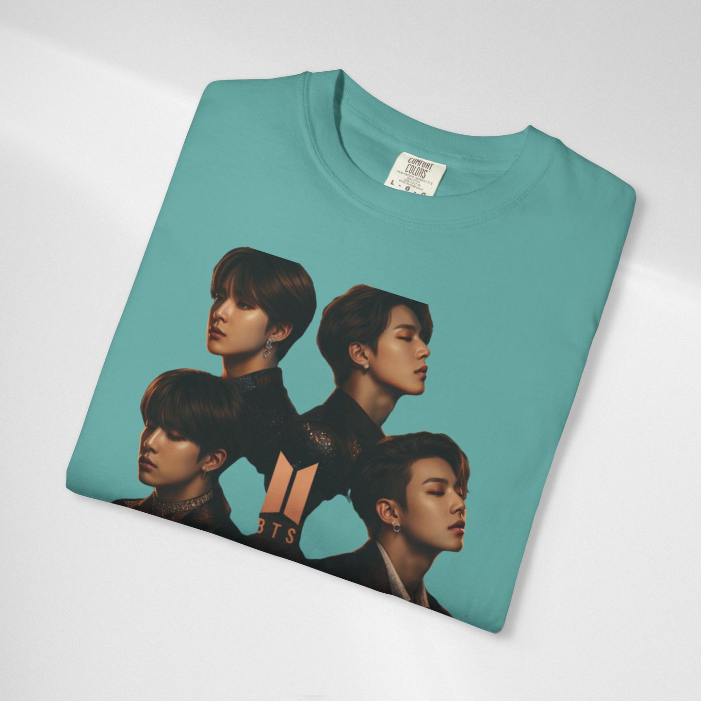 BTS Portrait Collage T-Shirt — Dark Mood Graphic Tee